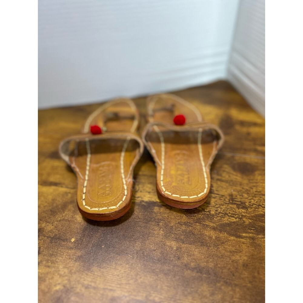 Jari Braids Men sz 9.5 Kholapuri Chappal Sandal 1010 - Picture 4 of 7